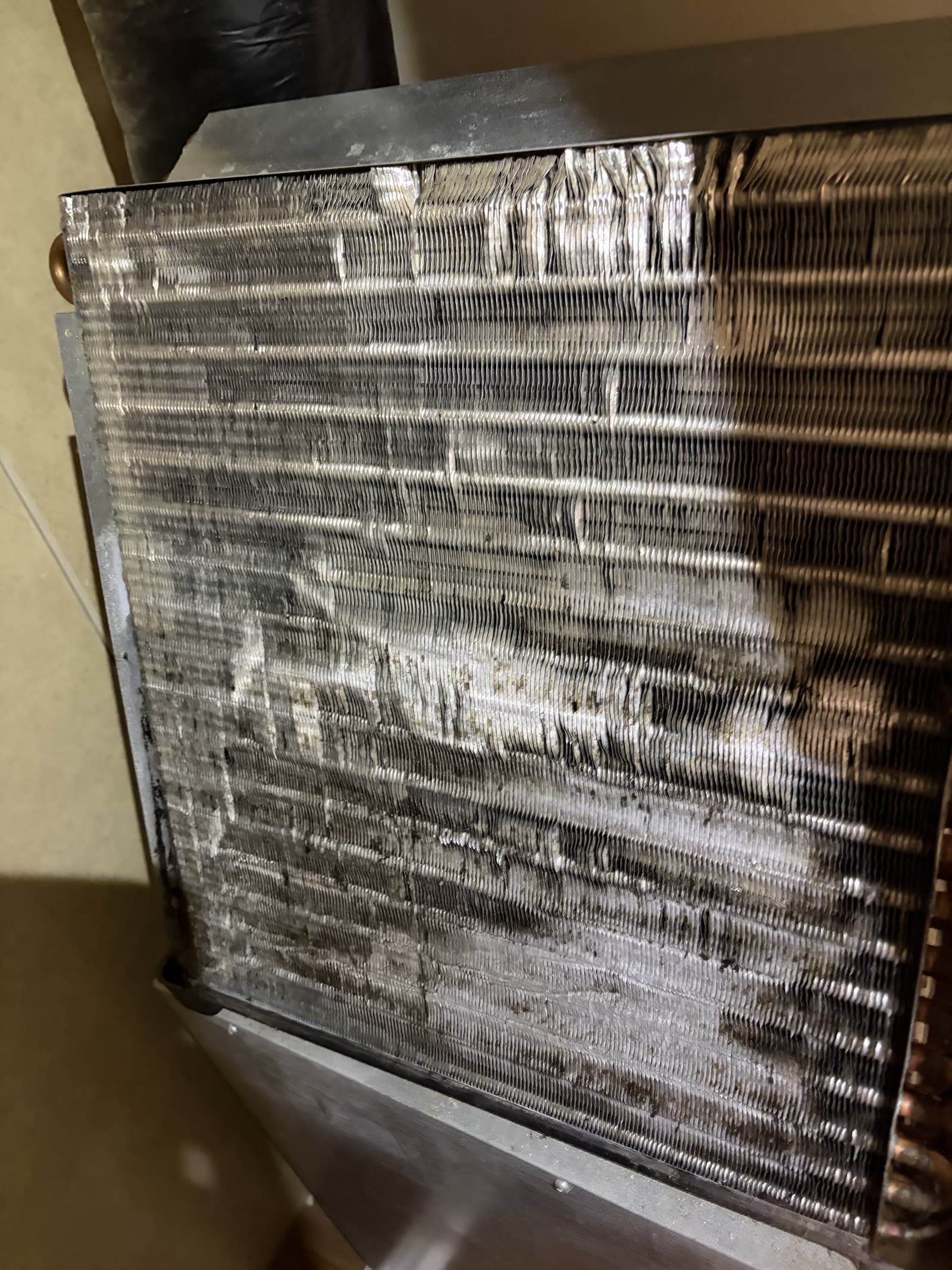 Years of buildup choking airflow